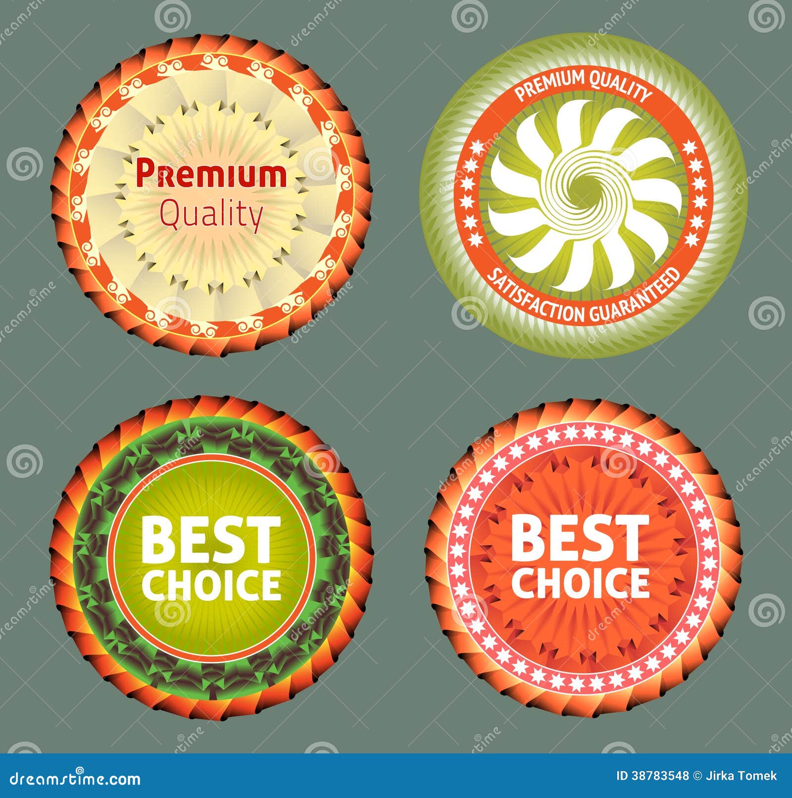 Premium Quality and Best Choice Label Stock Vector Illustration of
