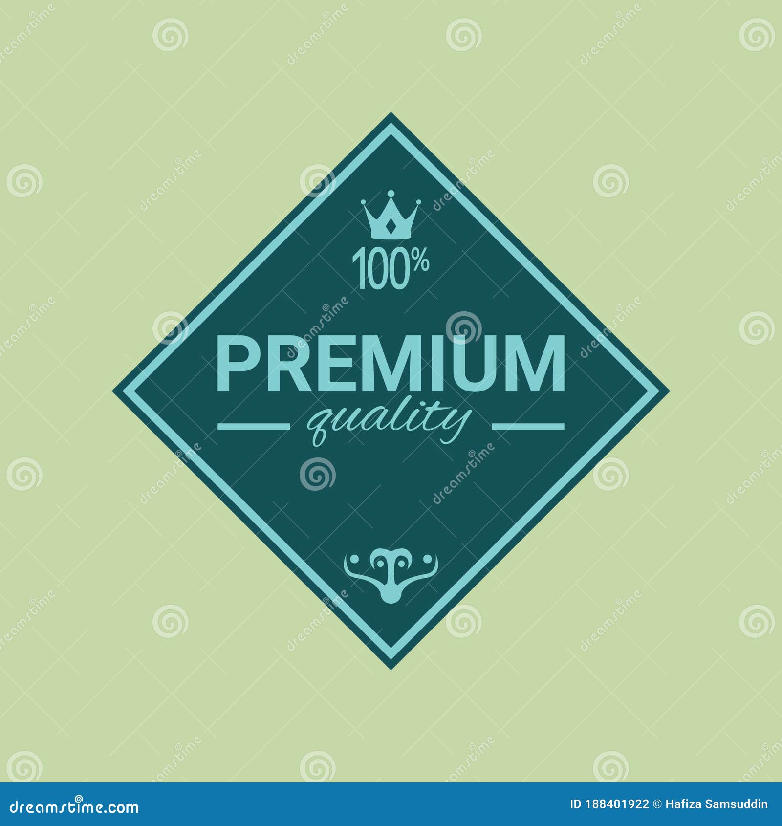 Premium Quality Label. Vector Illustration Decorative Design Stock