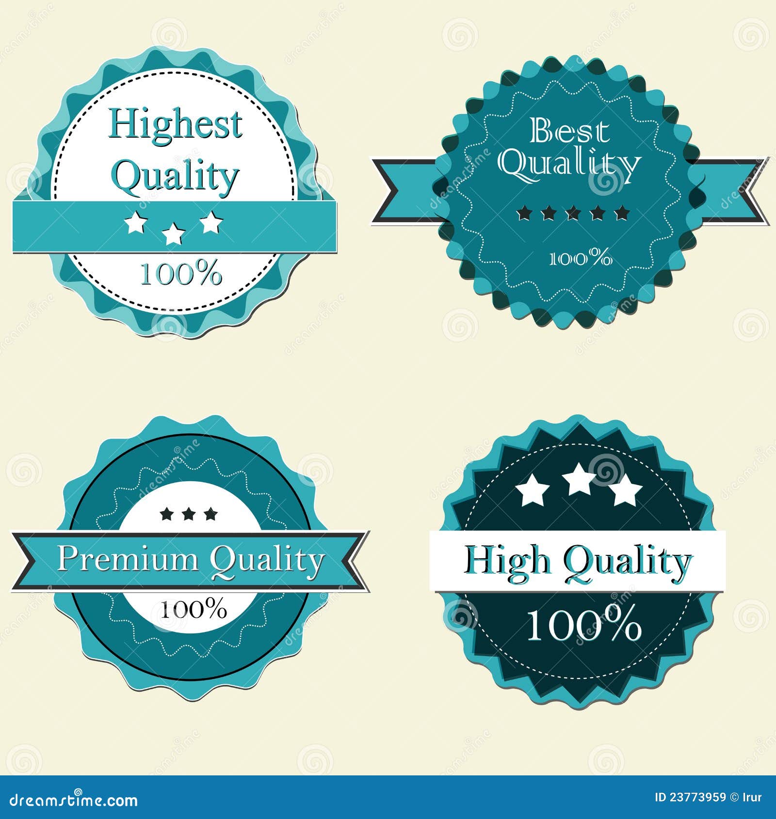 Premium Quality Labels stock vector. Illustration of label 23773959
