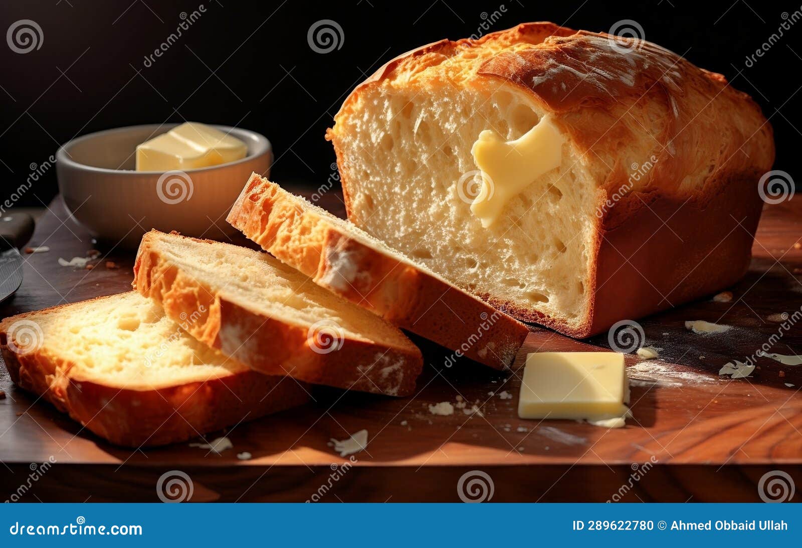 Premium Realism Capturing Lagrange Cheese on Bread. Generative by Ai