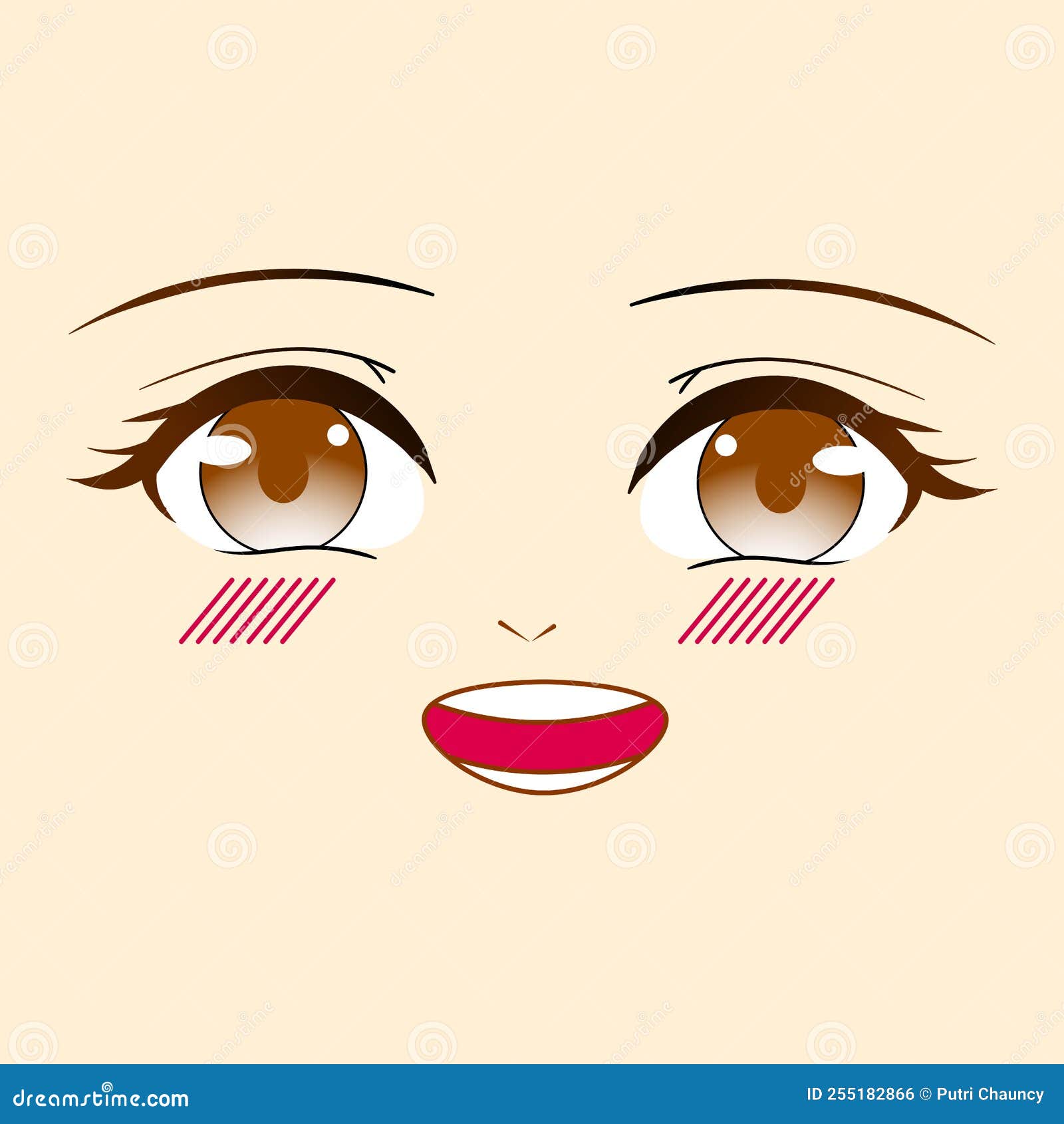 Wallpaper ID 167457  cute pretty girl anime face smile free download