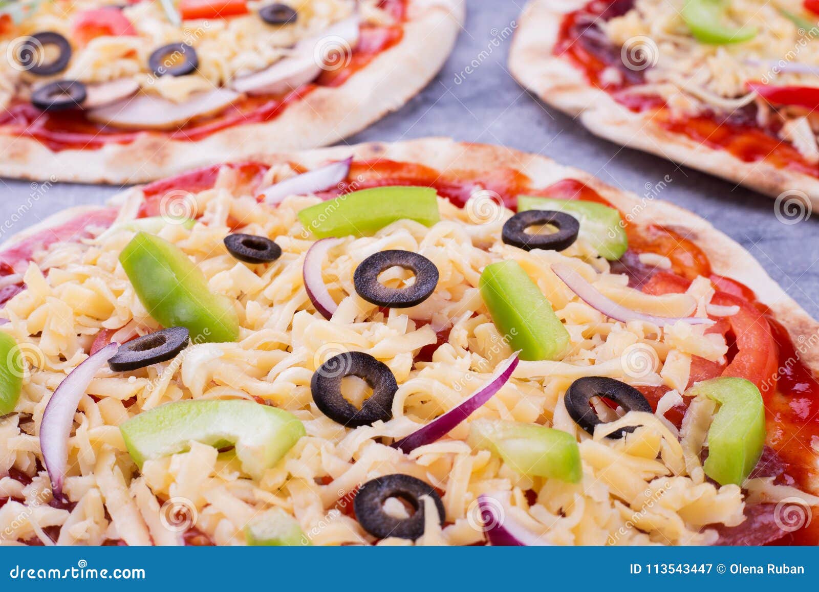 prepackaged pizza close-up