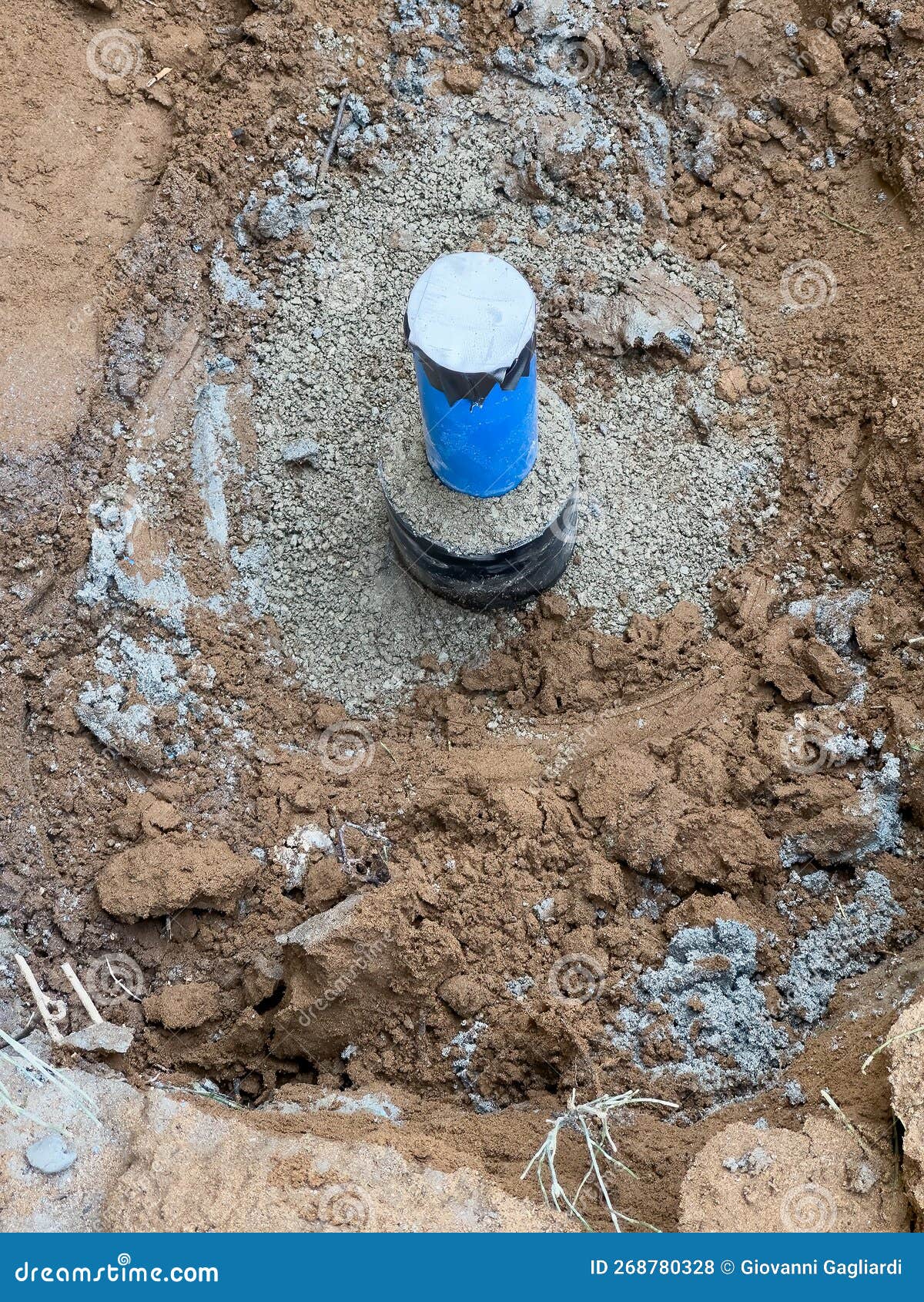 Preparation for Digging a Well Outside the House. Tools for Outdoor