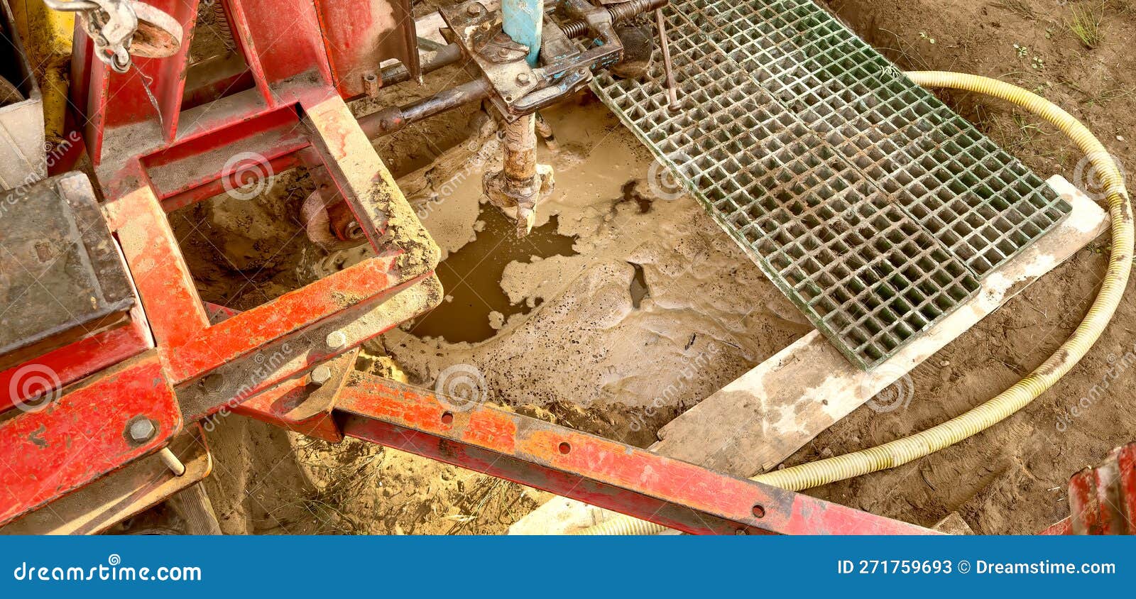 Preparation for Digging a Well Outside the House. Tools for Outdoor