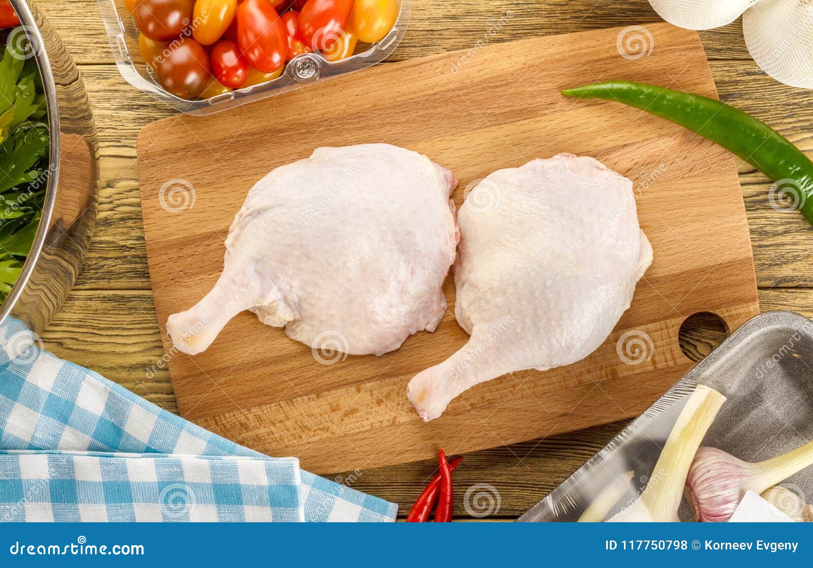 Preparation of Duck Legs. Formulation, Components. Composition, Stock