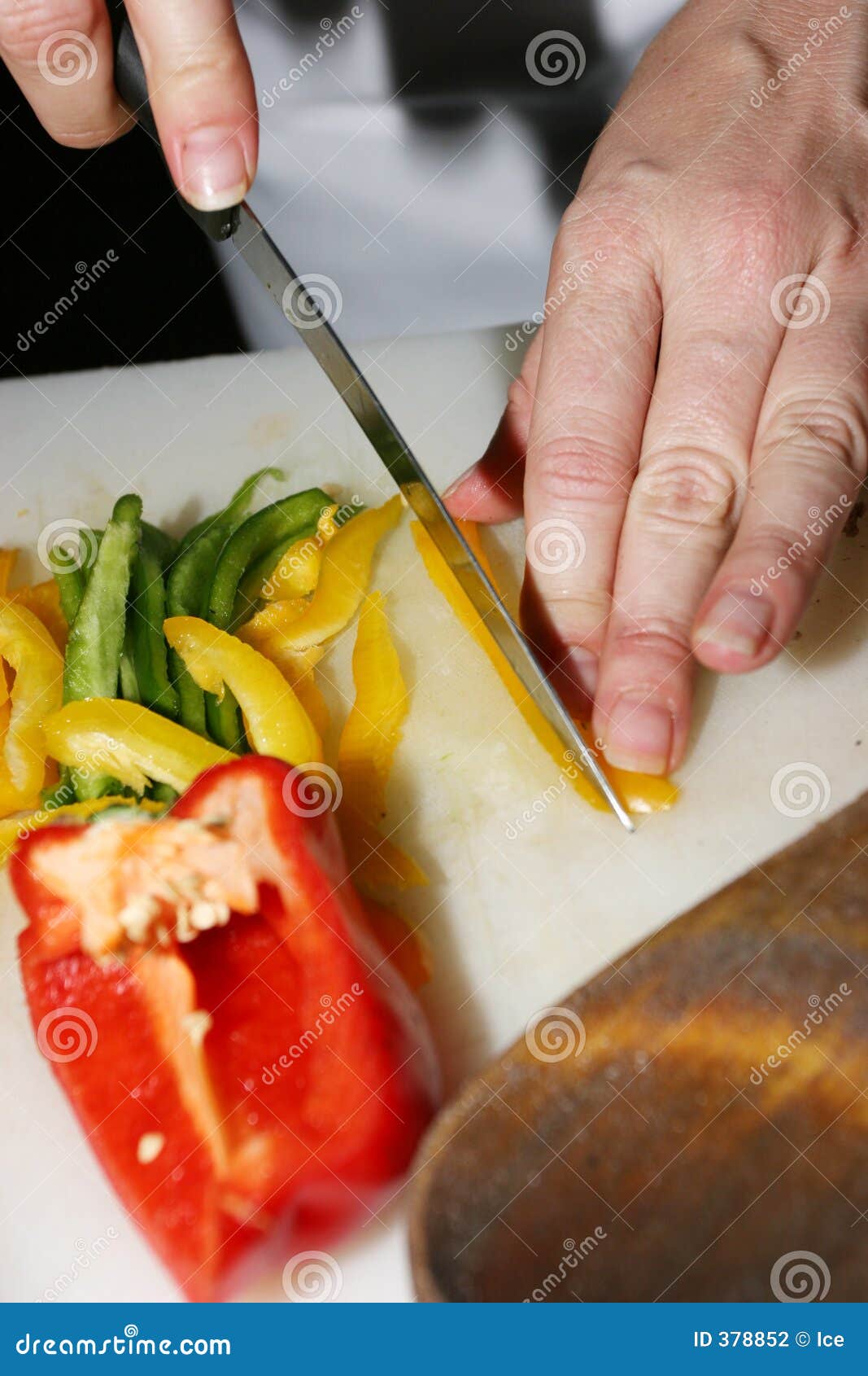 Preparation of food stock photo. Image of hand, knife, chef - 378852