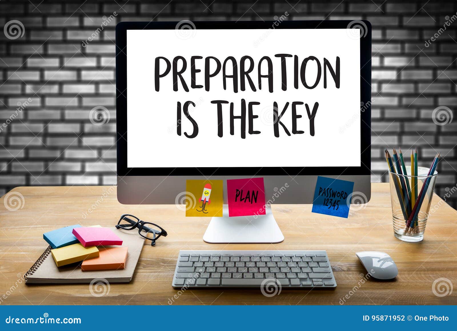 preparation is the key plan be prepared concept just prepare to