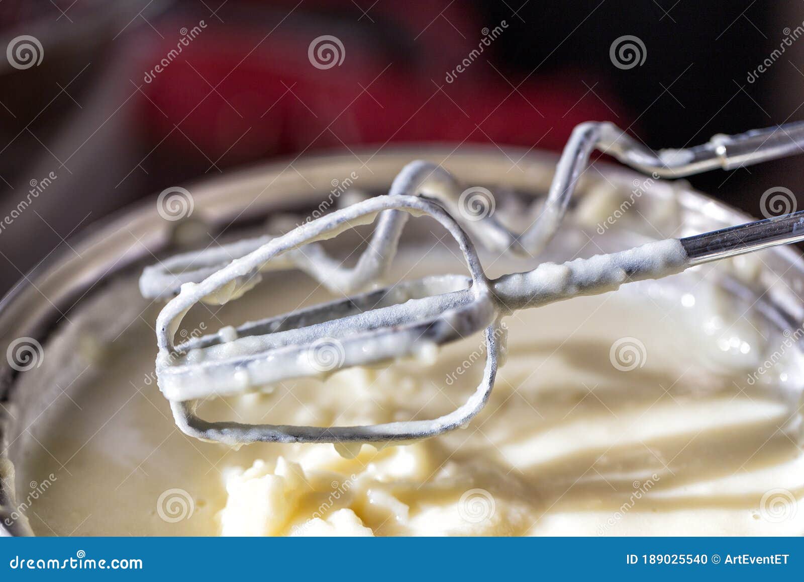 Preparation of Mashed Potatoes with Mixer Stock Photo Image of