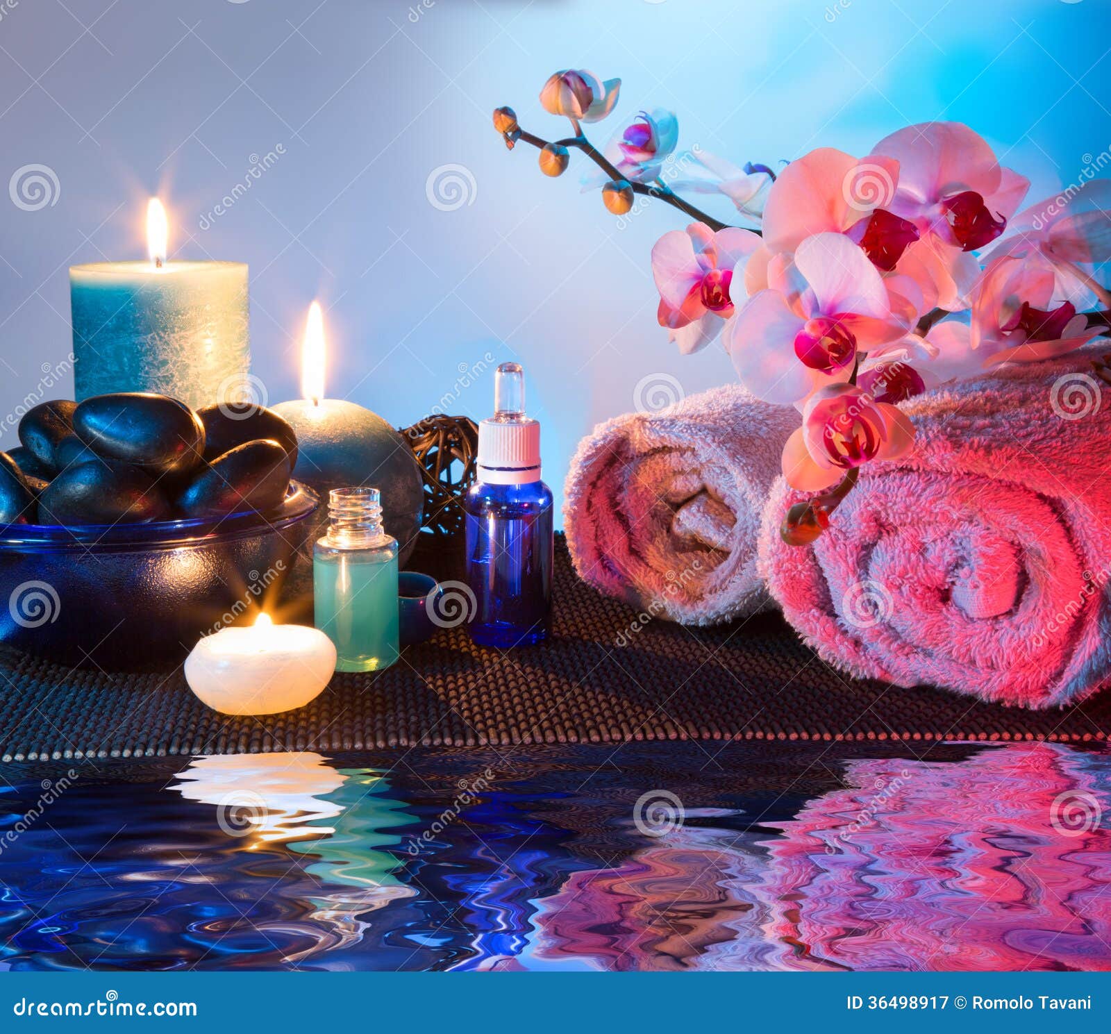 Preparation for Massage and Aromatherapy Stock Image Image of