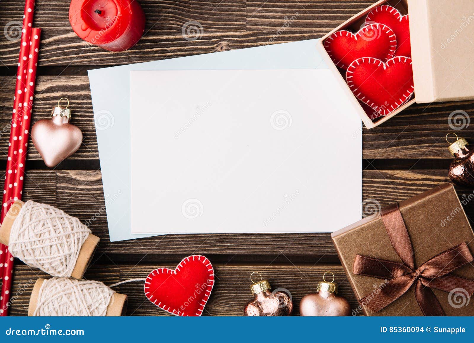 Preparation for Valentine`s Day Stock Photo - Image of celebration ...