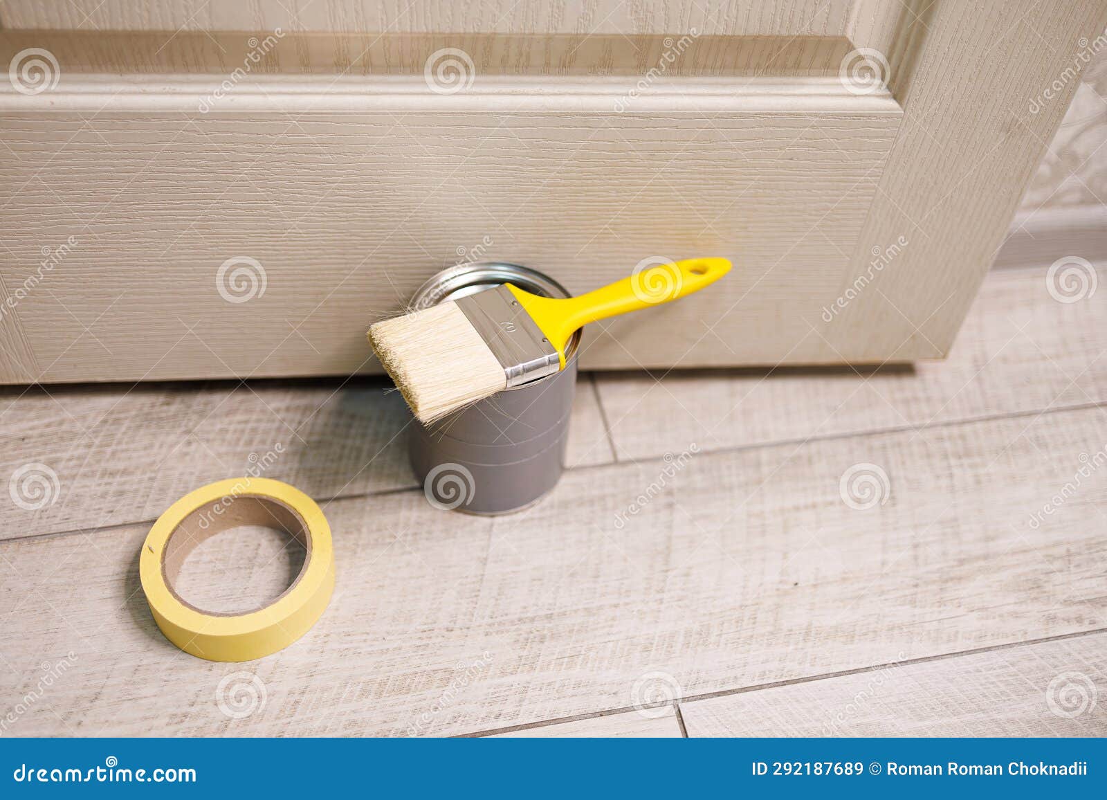 Prepare for Coloring with a Paintbrush and Paint. Repair Staining the