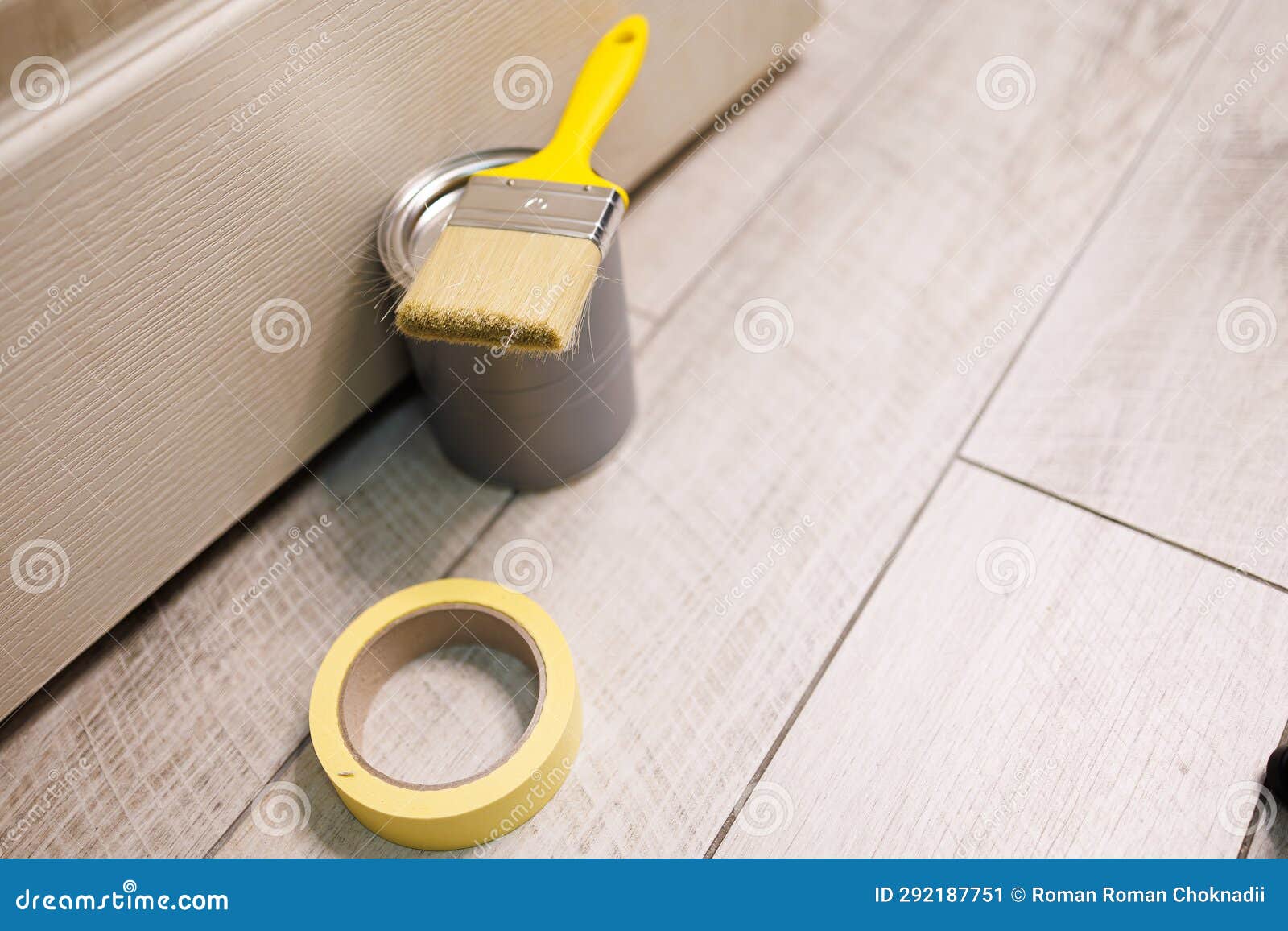 Prepare for Coloring with a Paintbrush and Paint. Repair Staining the