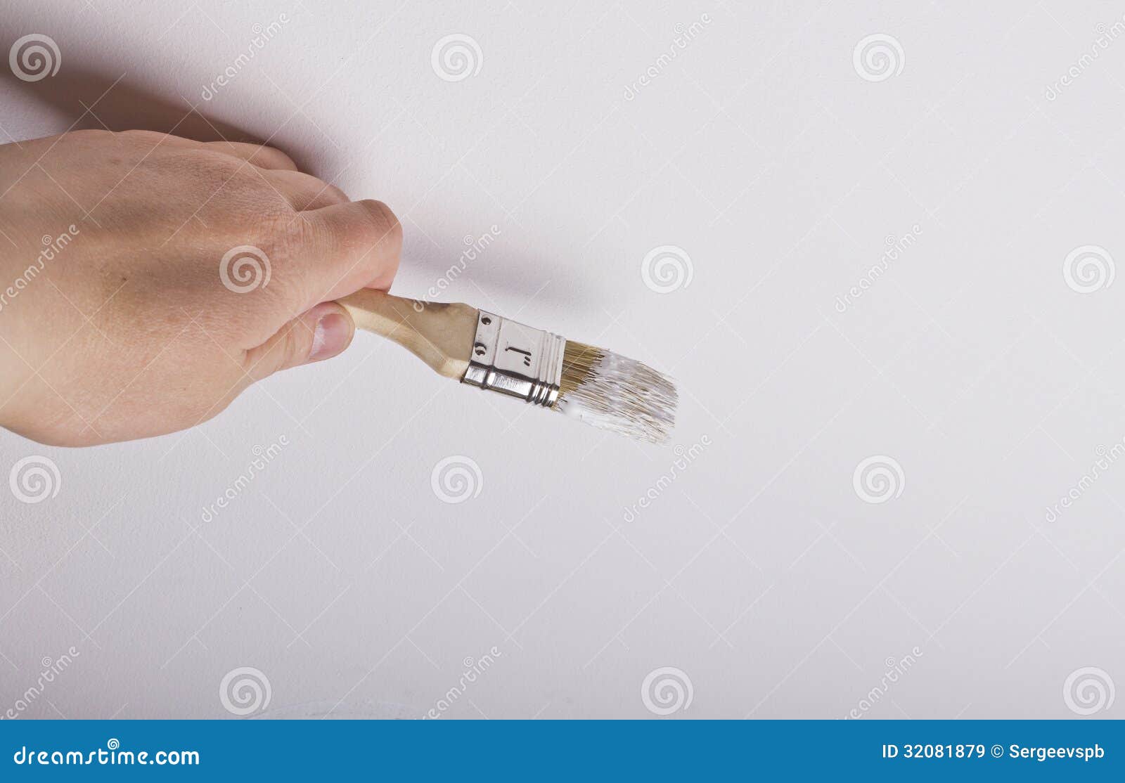 Prepare the Wall for Painting Stock Image Image of interior, brush 32081879