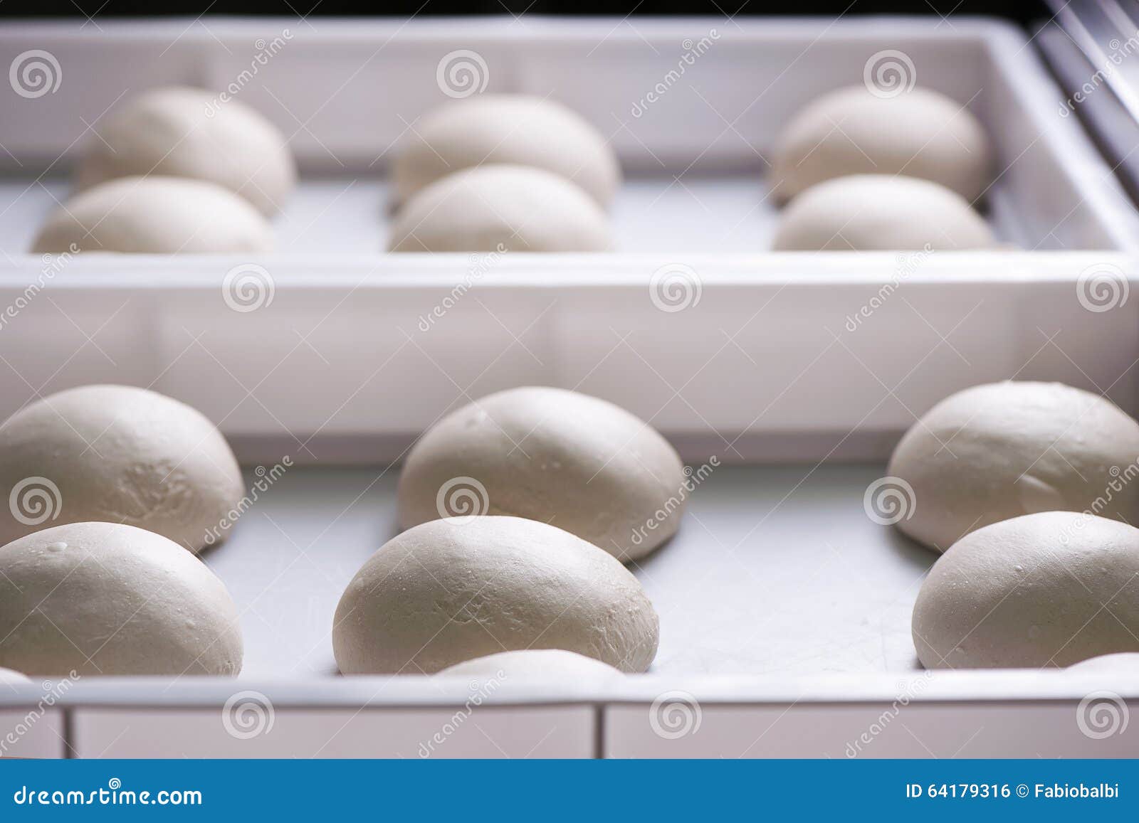 Prepared Dough on Silver Tray Stock Photo Image of pizza, ingredients