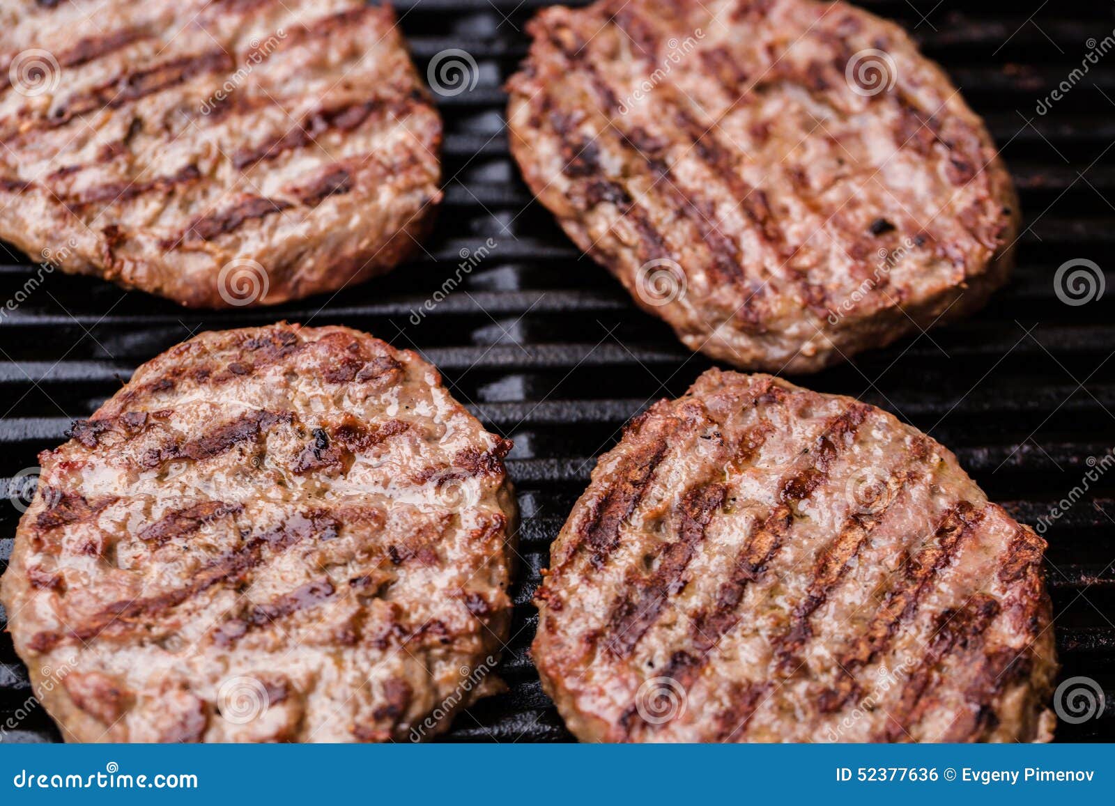 Preparing a Batch of Grilled Ground Beef Patties Stock Photo Image of