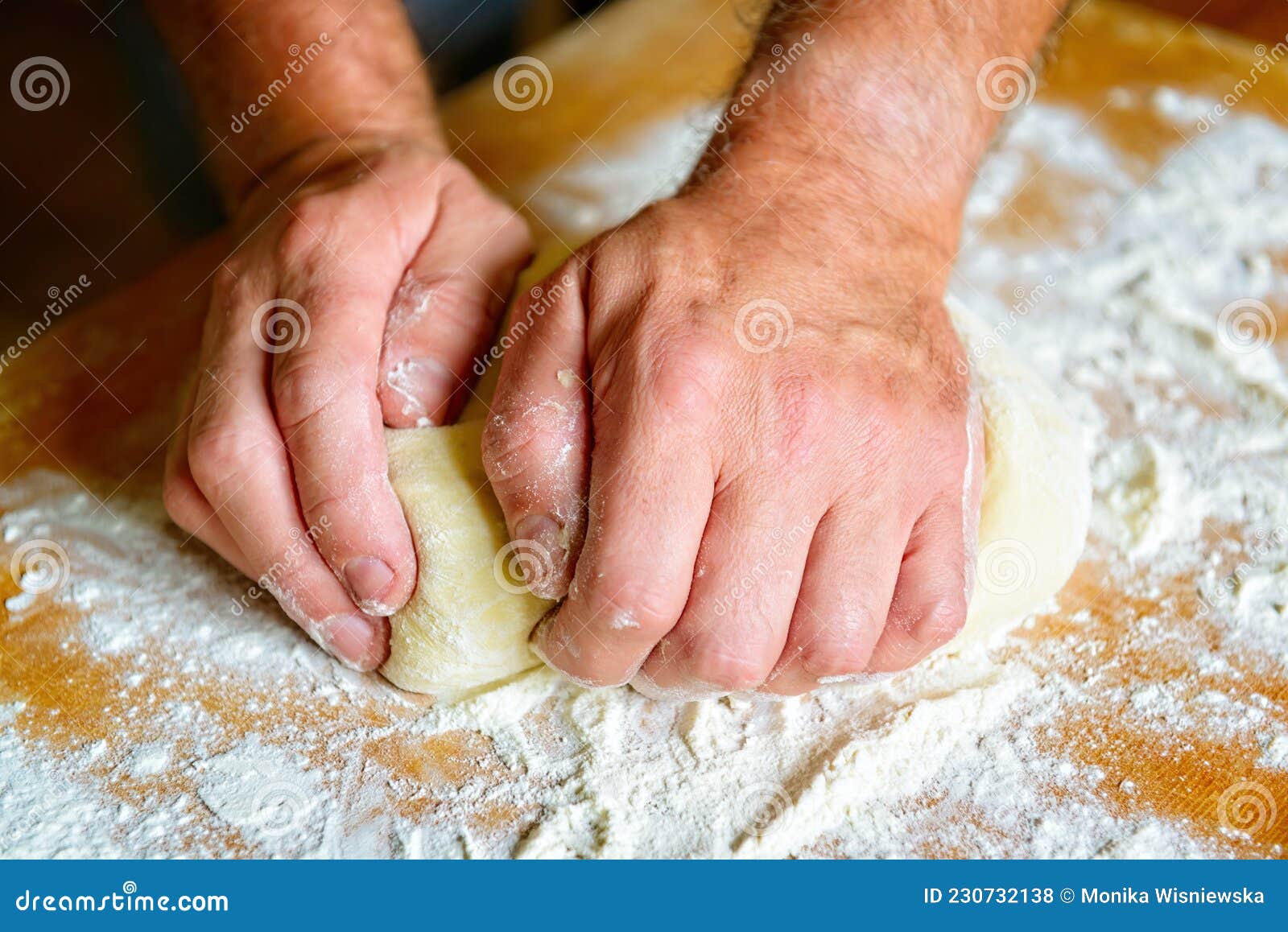 Preparing dough for bread stock photo. Image of ingredient 230732138