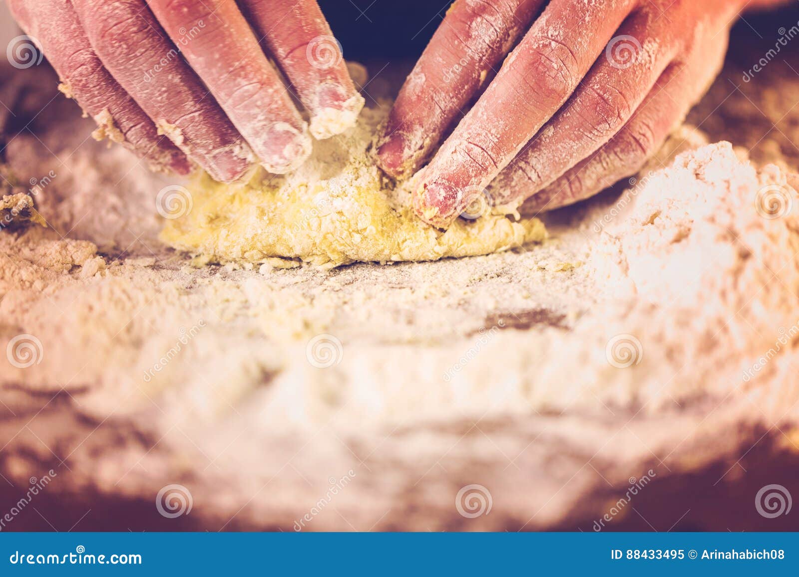 Preparing dough stock image. Image of baking, italiano 88433495
