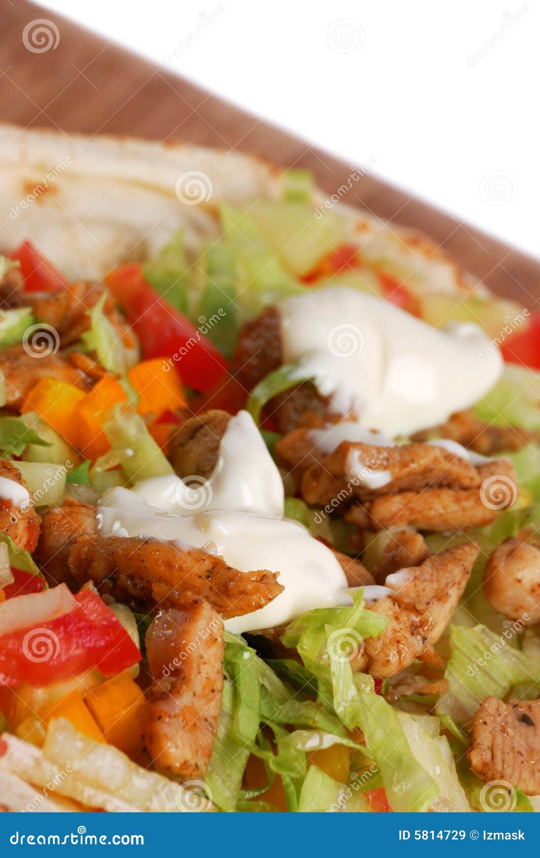Preparing food Gyros stock image. Image of arabian, chicken 5814729