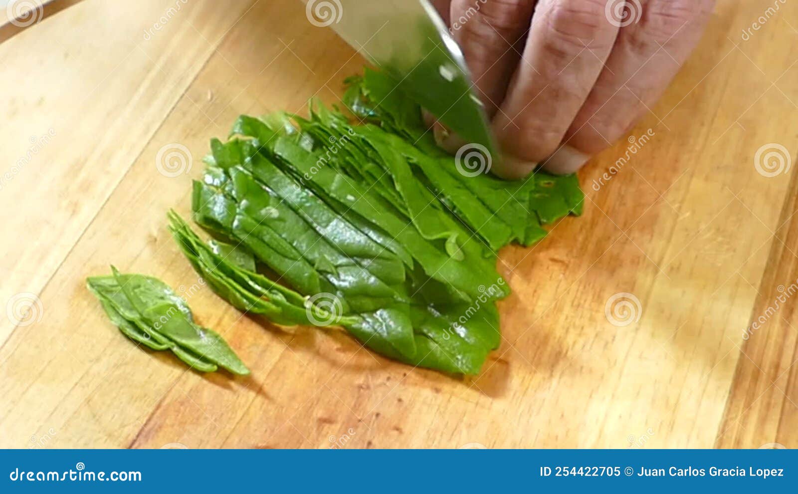 Cutting Spinach Leaves To Cook the Recipe Stock Video - Video of bowl
