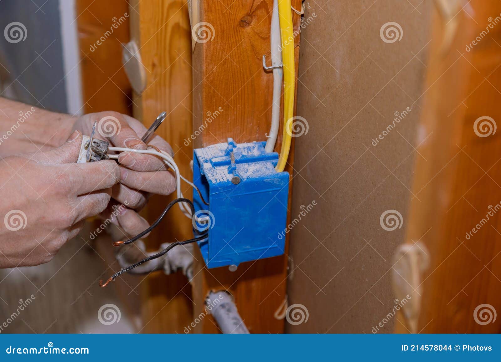 Preparing To Remove an Electrical Outlet of the Screws for Electrical