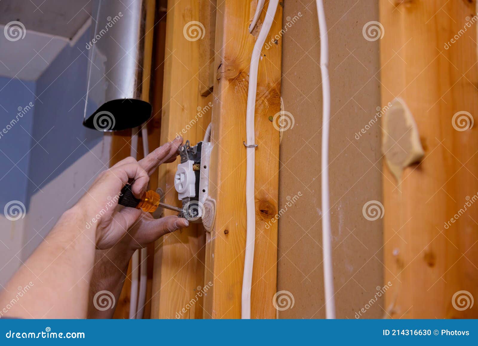 Preparing To Remove an Electrical Outlet of the Screws for Electrical
