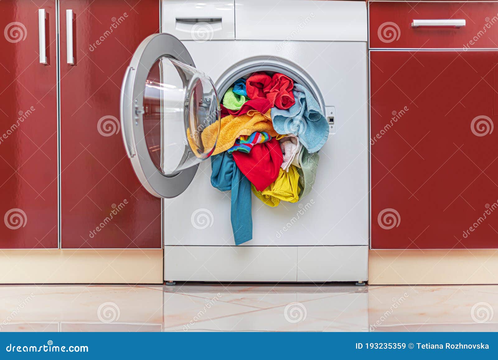 Preparing the wash cycle. stock image. Image of housekeeping 193235359