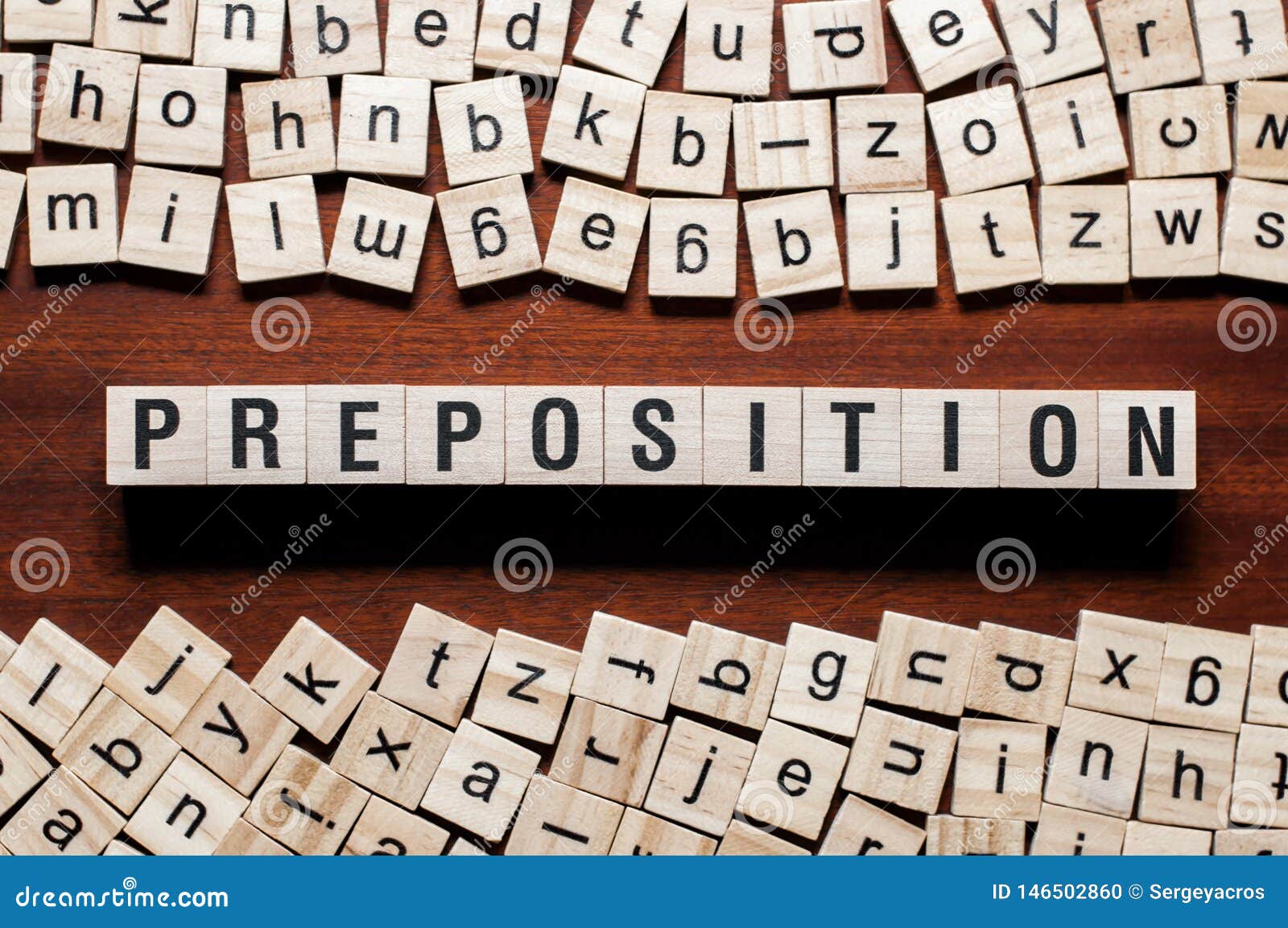 Preposition Word Concept on Cubes Stock Photo - Image of media, concept
