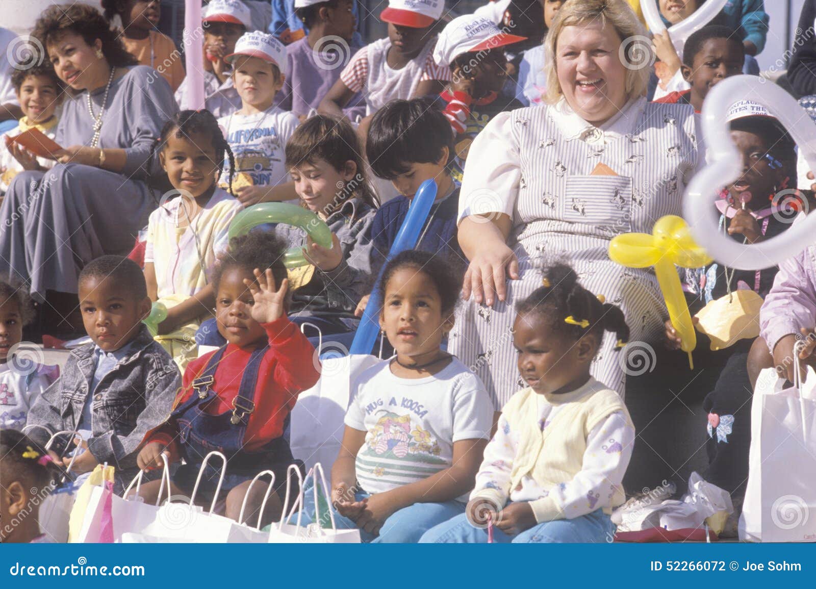 Preschool Children And Their Teachers Watching A Performance, St. Louis, MO Editorial ...