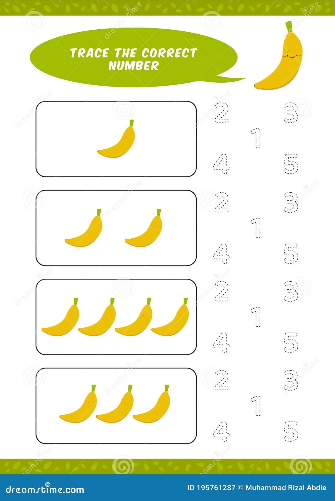 Preschool Counting Learn Worksheet Tracing Writing Number Activity