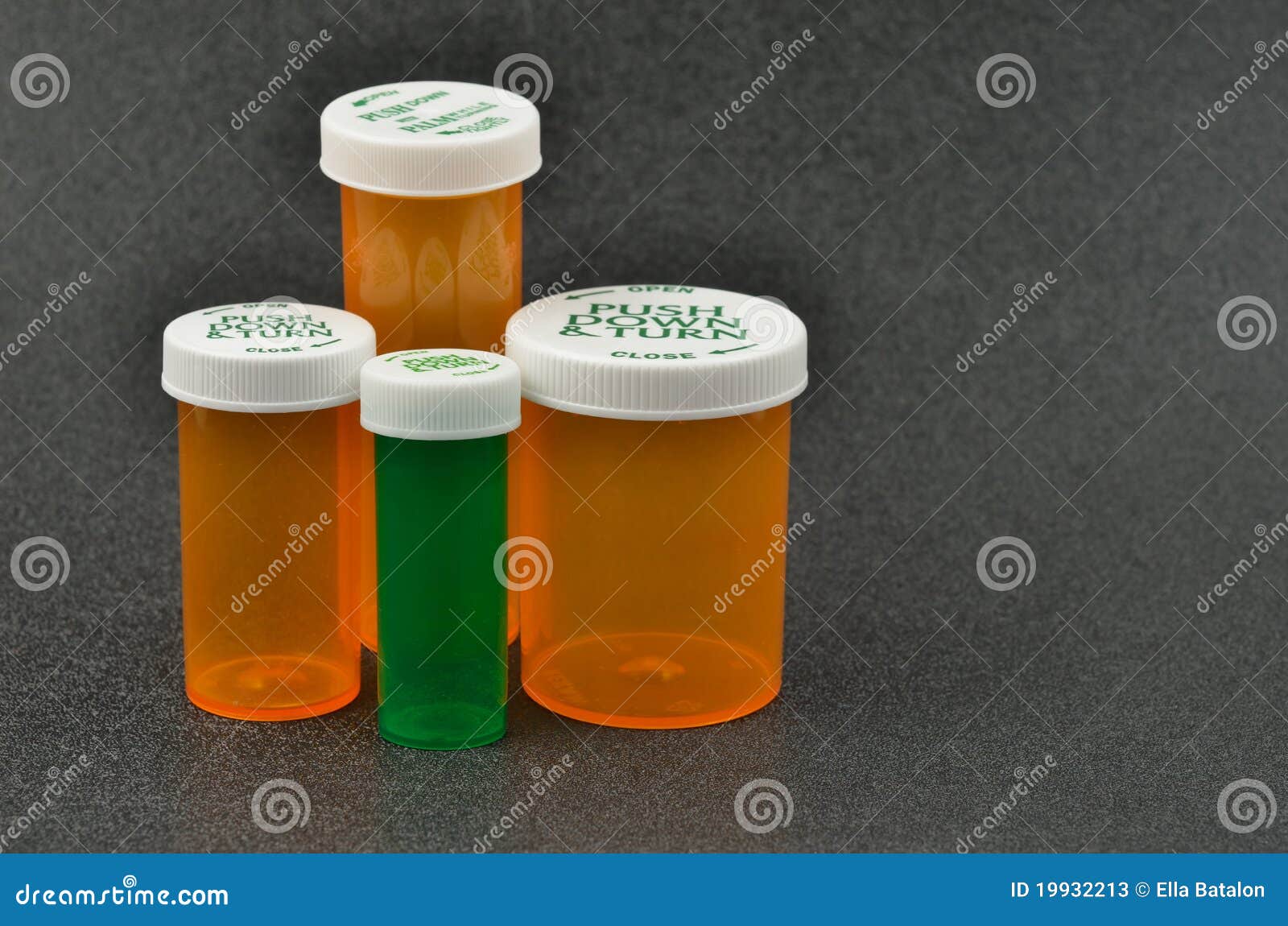 Prescription Bottles with ChildProof Caps Stock Image Image of drugs