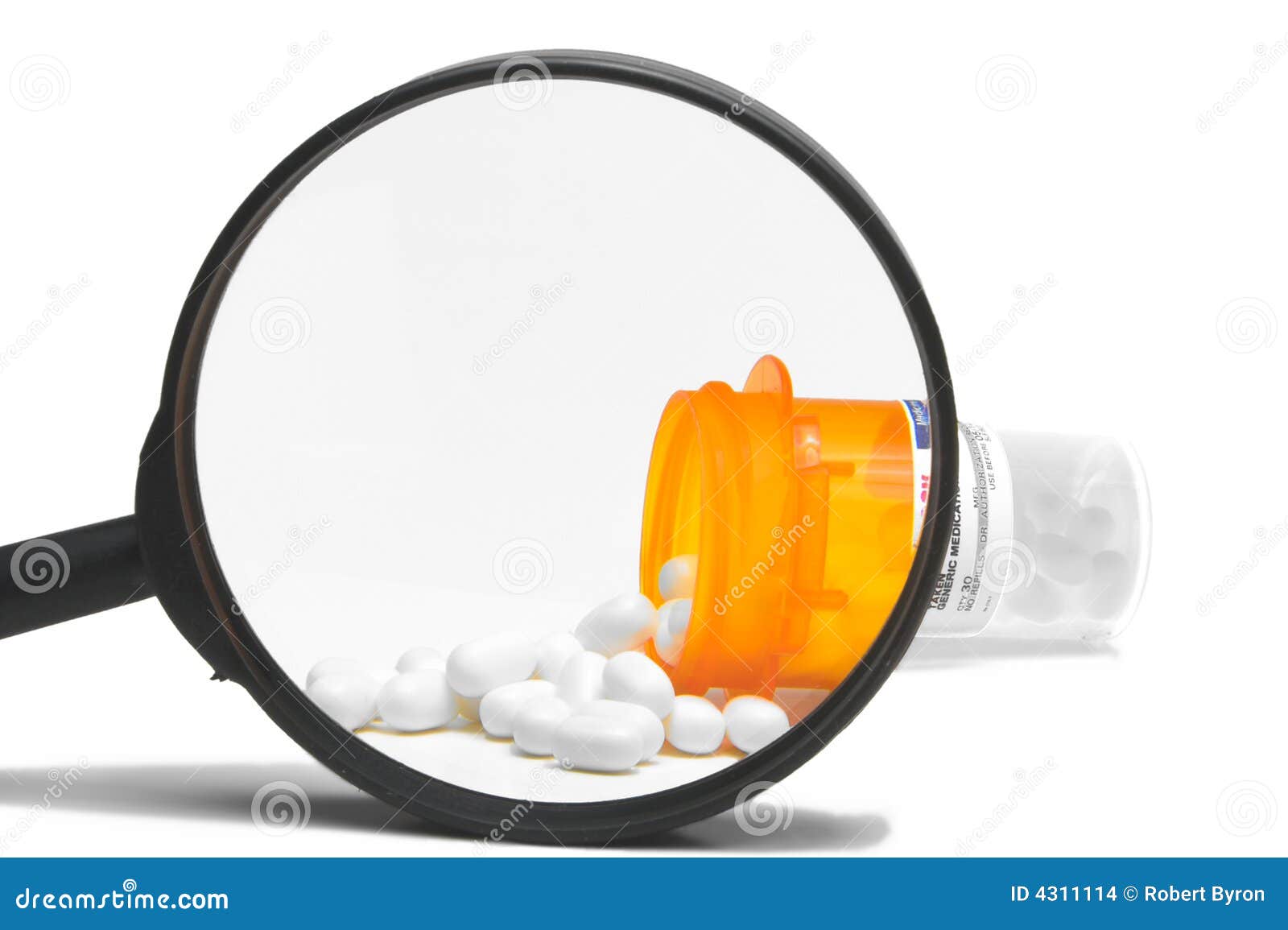 Prescription Medication Magnified Stock Photo Image of medical