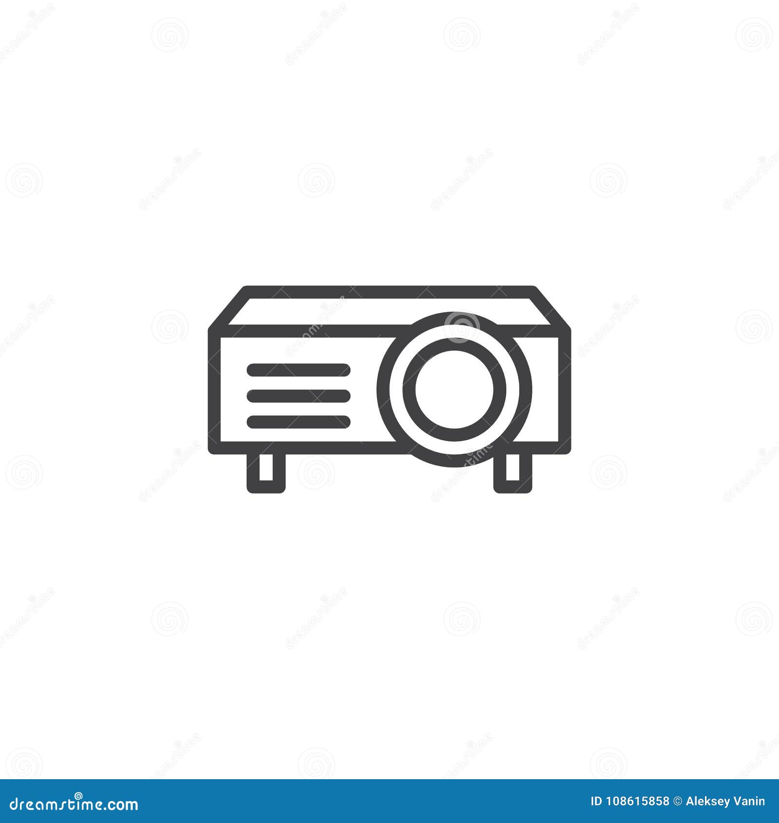 Presentation Digital Projector Line Icon Stock Vector Illustration Of Education Pixel Presentation Digital Projector Line Icon Stock Vector Illustration Of Education Pixel