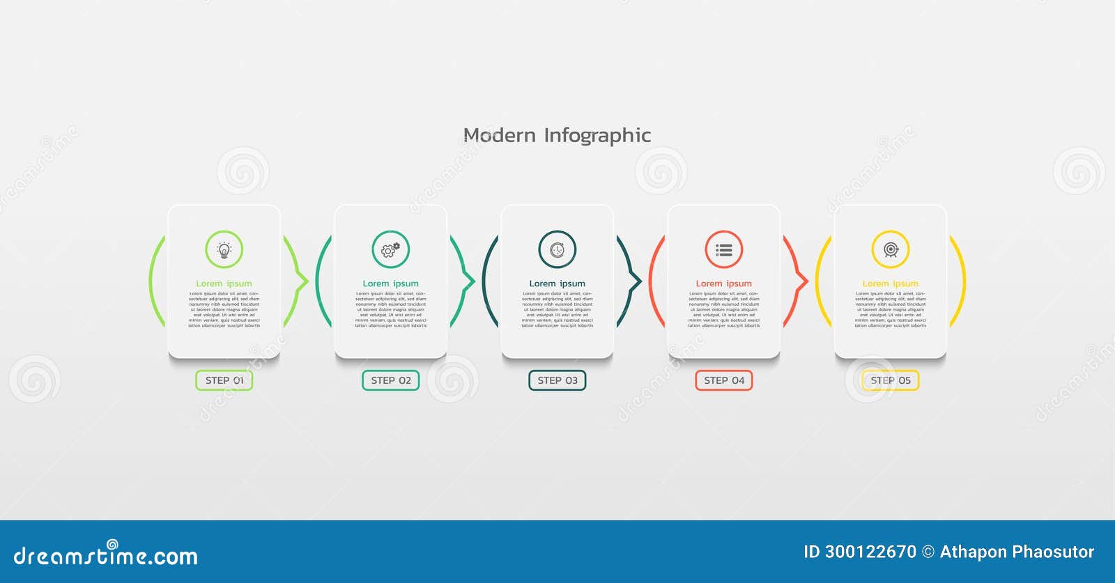 Presentation Infographic Business Conceptual Template Banners 向量例证 插画