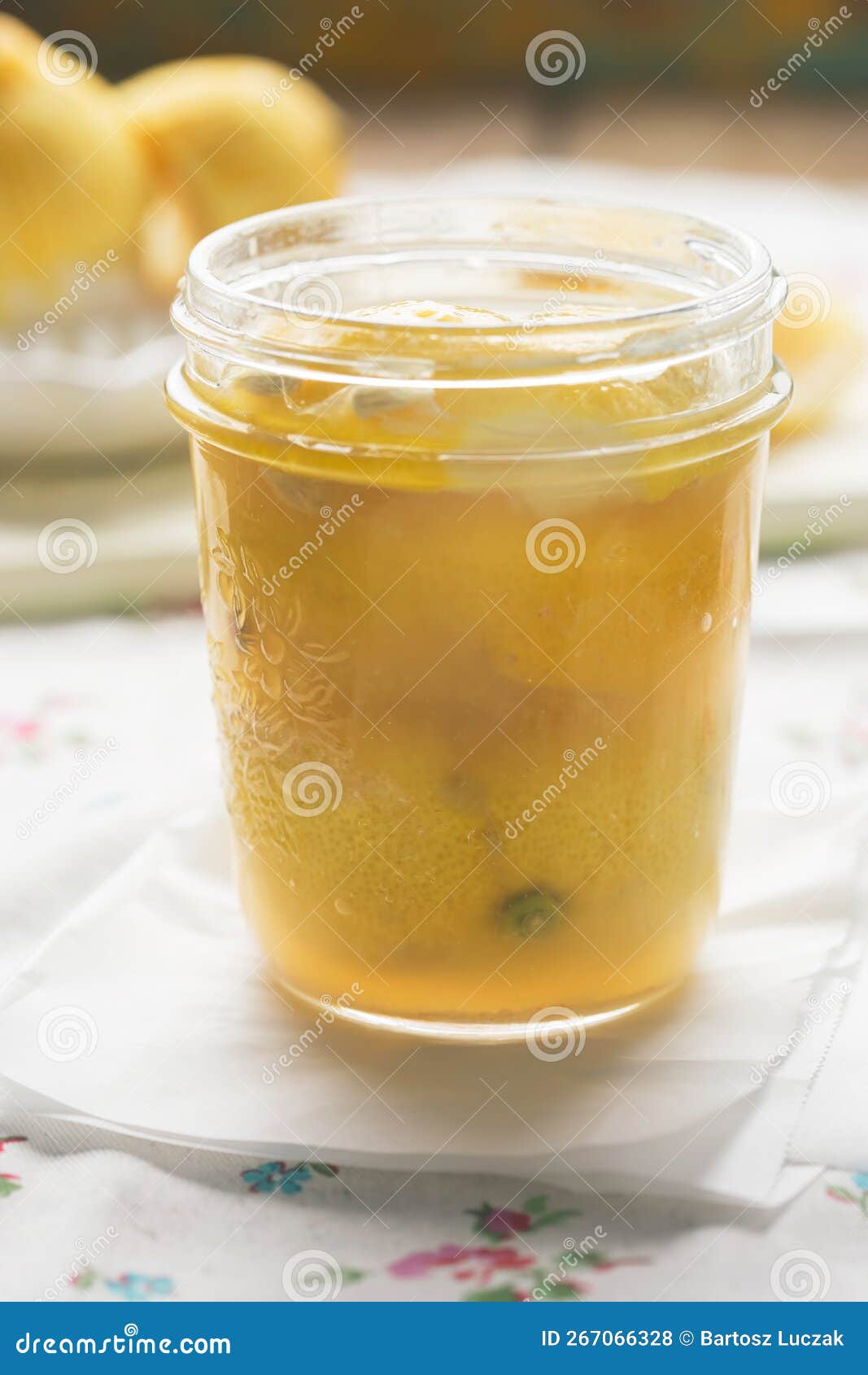 Preserved Lemons with Pink Salt in Jar Stock Photo Image of ingredients, food 267066328