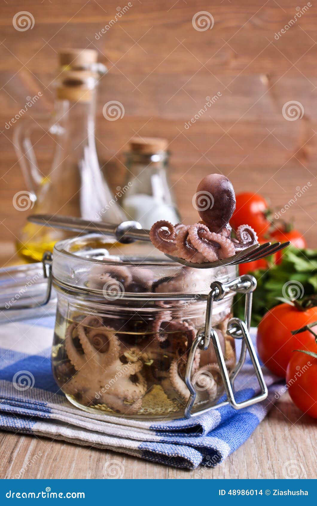 preserves small octopus