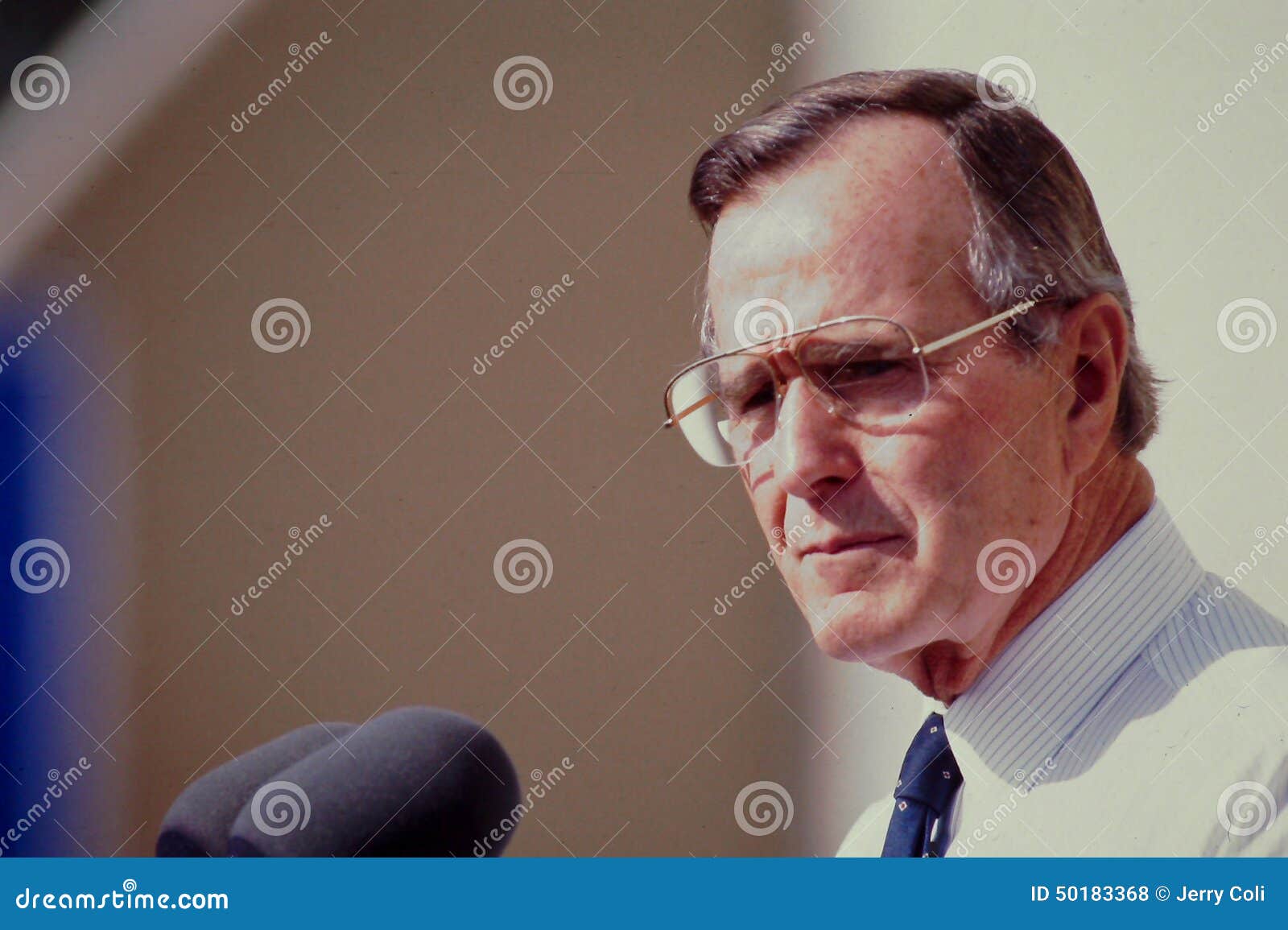 President George H.W. Bush. 41st President of United States. Editorial 