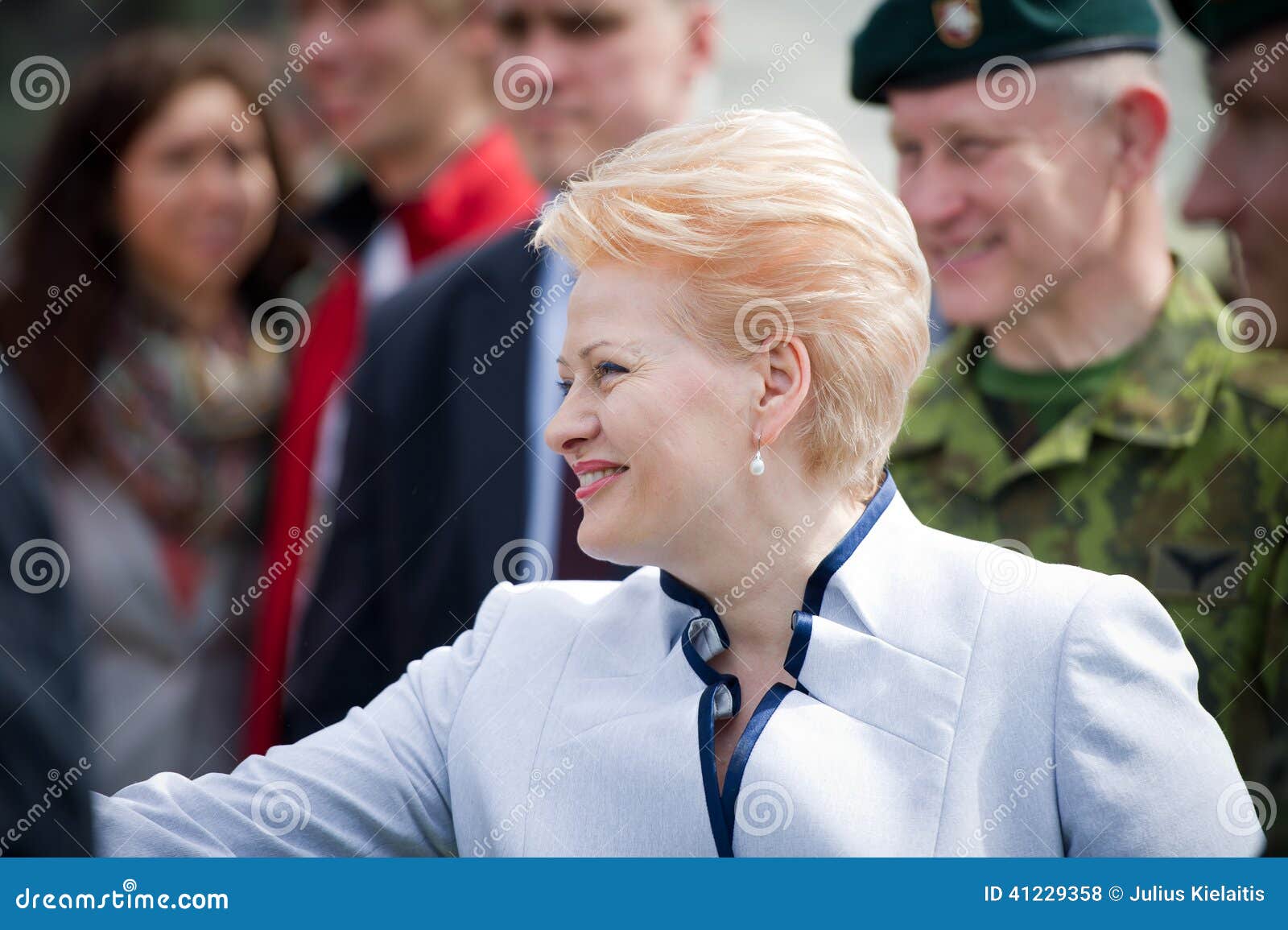 The President of Lithuania Dalia Grybauskaite Editorial Stock