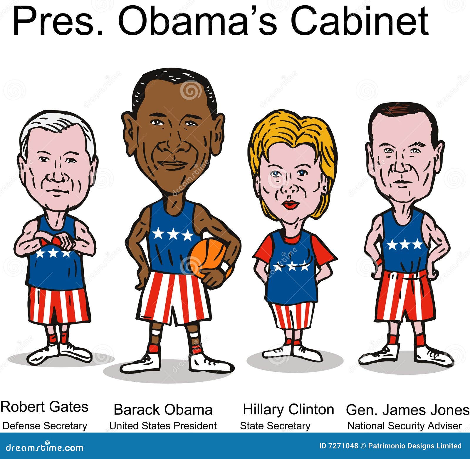 President Obama S Cabinet Editorial Stock Photo Illustration Of