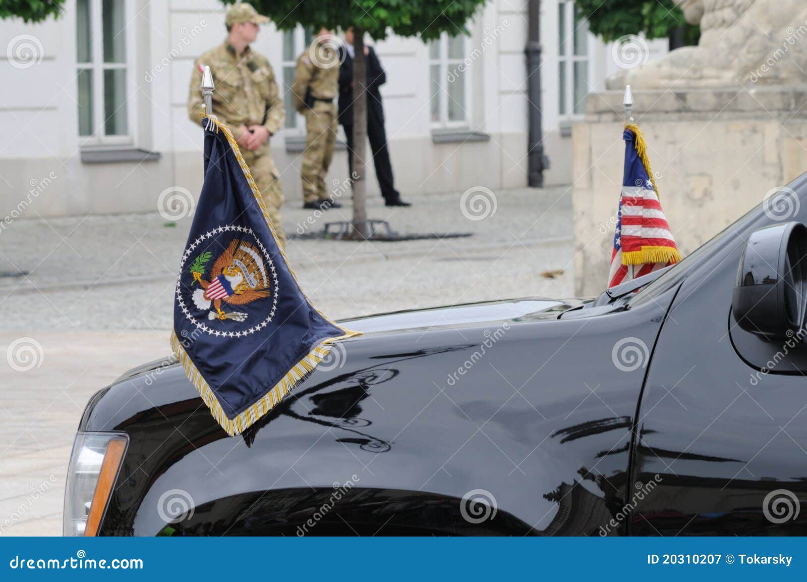 Presidential flag editorial photography. Image of guarded 20310207