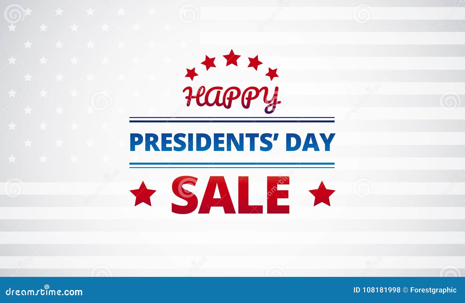 Presidents Day Sale Vector Background Stock Vector Illustration of greeting, government 108181998