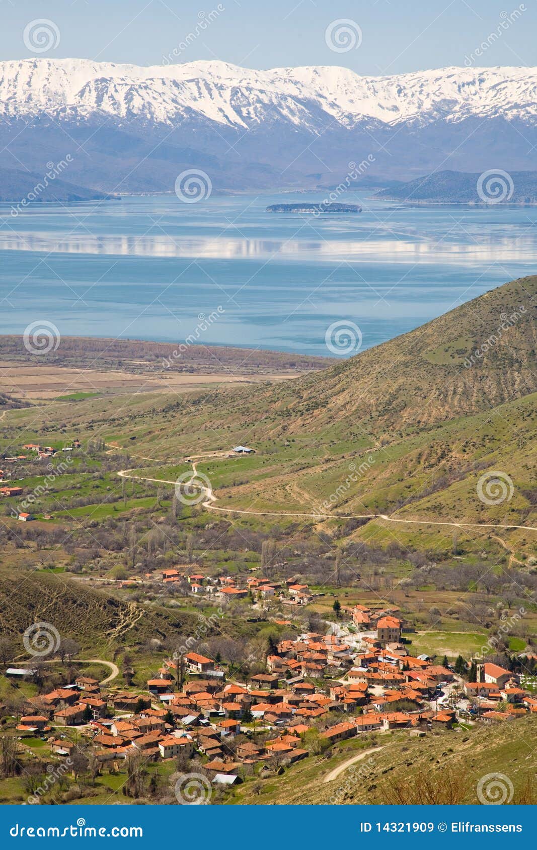 Prespa Lake, Macedonia stock image. Image of village 14321909