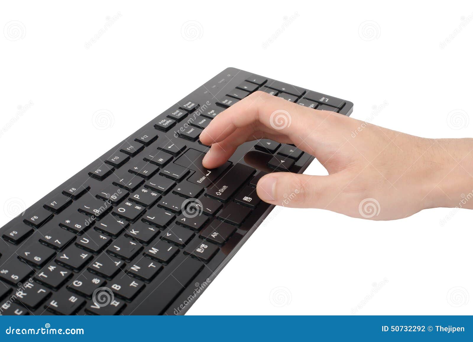 Direct current and press enter key