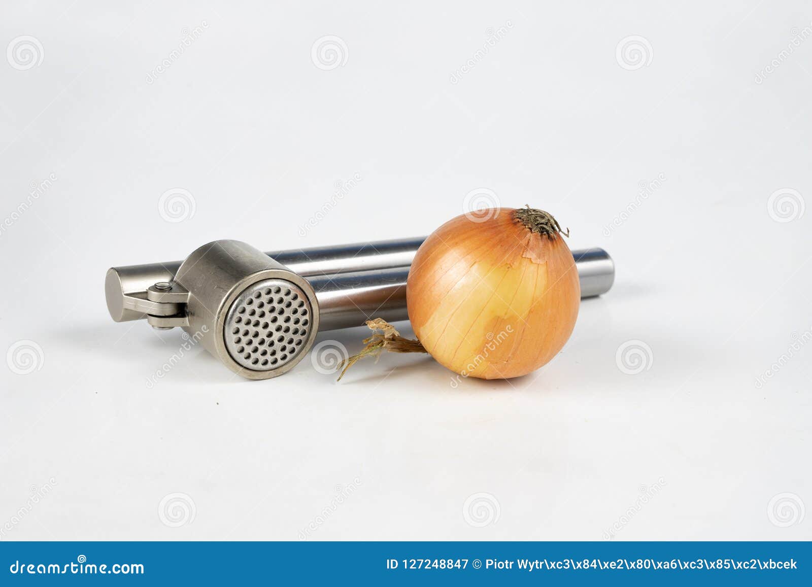 Press To Squeeze The Onion Juice On The Kitchen Table Healthy C