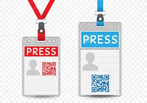 Press Pass Template Free Printable Templates