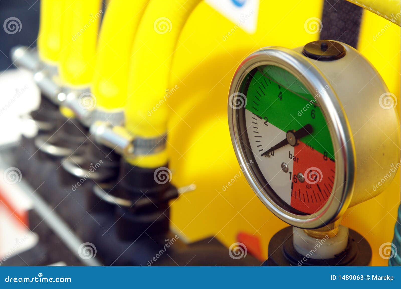 Pressure Gauge Mechanism In Disassembled Form, Isolated On White RoyaltyFree Stock Image