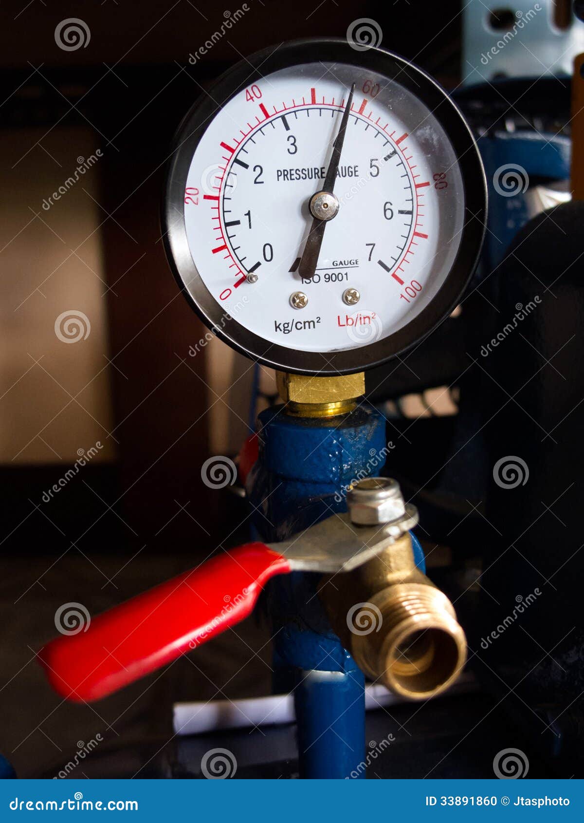 Pressure gauge stock photo. Image of barometer, pressure 33891860