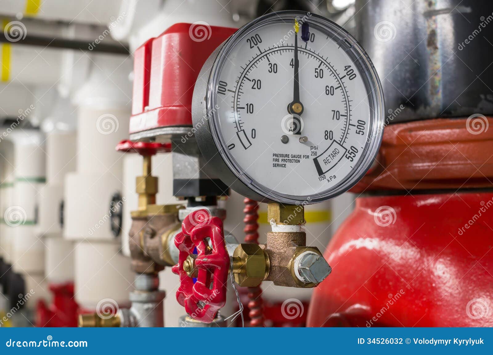 Pressure Gauge stock photo. Image of marine, room, gauge 34526032