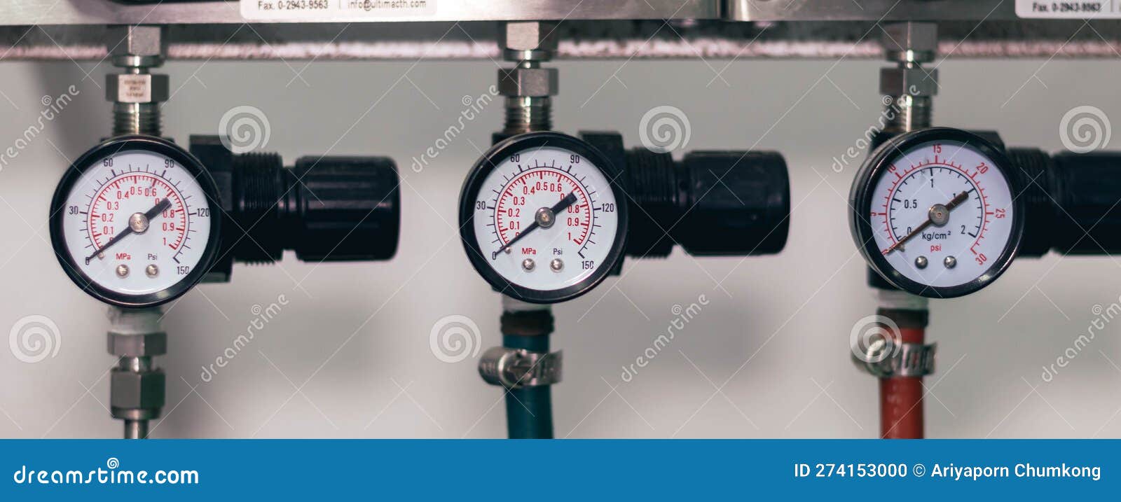 Pressure Gauge on a Gas Regulator in a Laboratory Analytical Equipment Stock Photo Image of