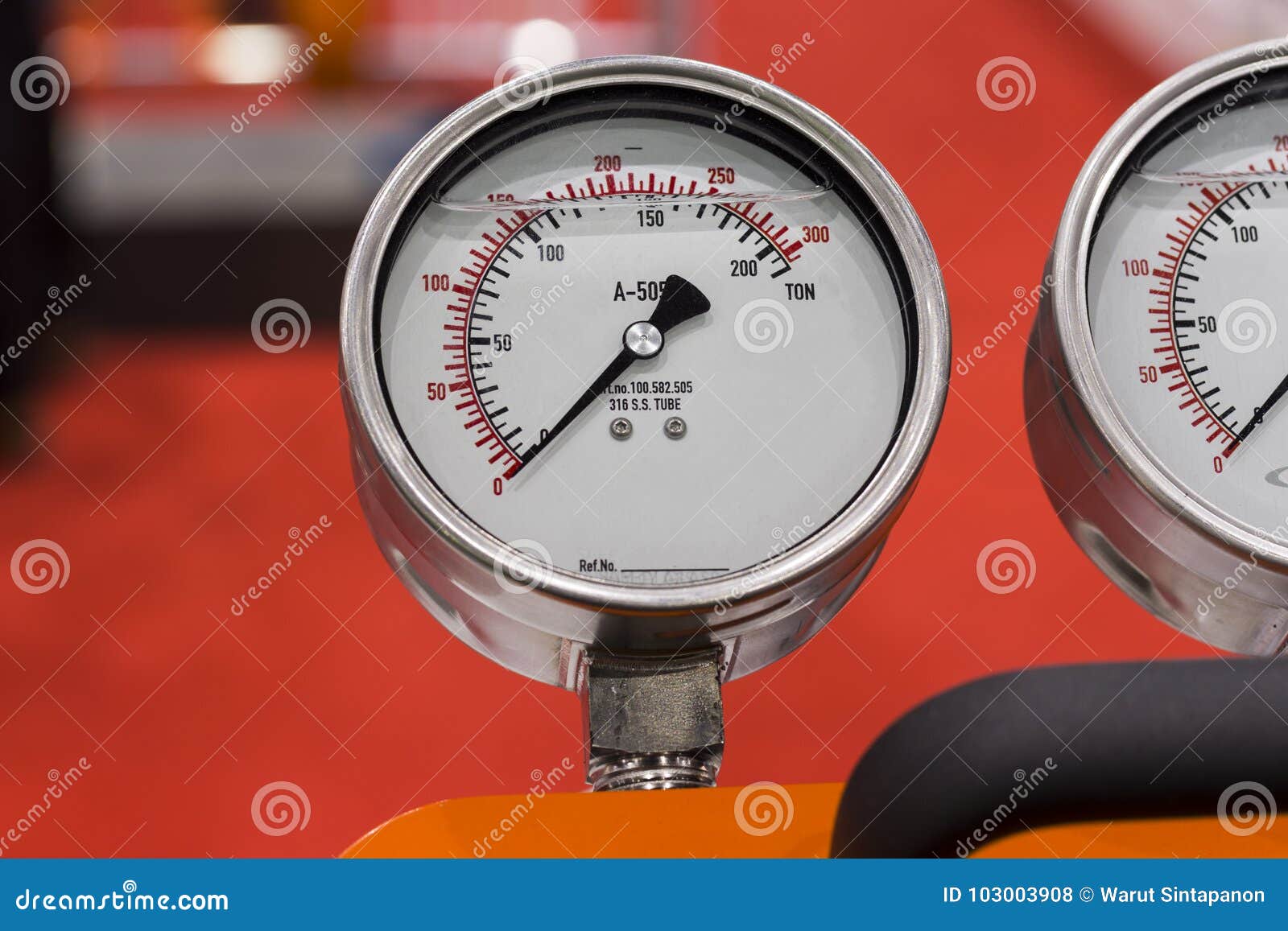 Pressure Gauge stock photo. Image of instrument, power 103003908