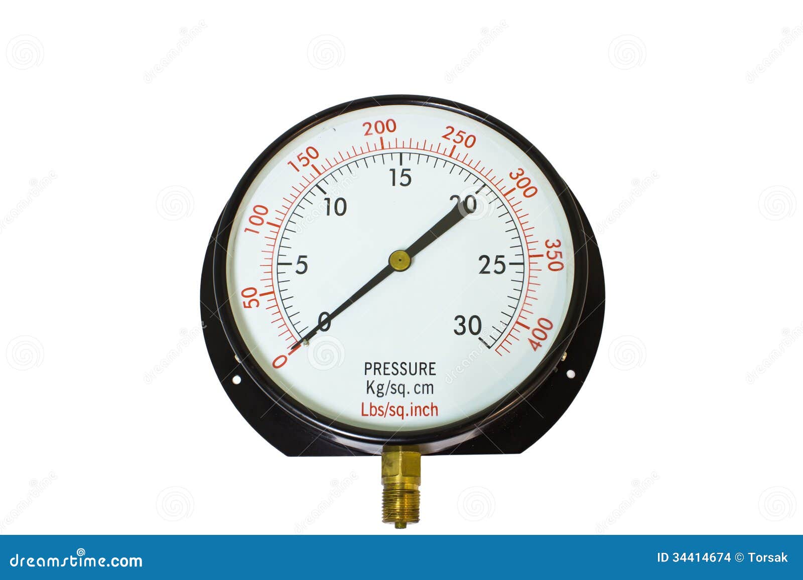 Pressure gauge indicator stock photo. Image of pressure 34414674